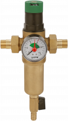 Фильтр со встроенным редуктором давления для горячей воды 1/2" Gappo