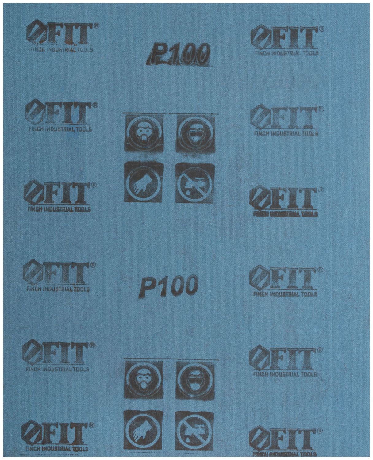 Шлифовальная бумага на тканевой основе Fit лист N1 P100 23х28 см 10 штук