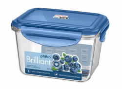 Контейнер для продуктов Phibo Brilliant с крышкой прямоугольный 0.7л