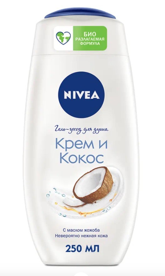 Nivea Гель для душа Крем Кокос 250 мл