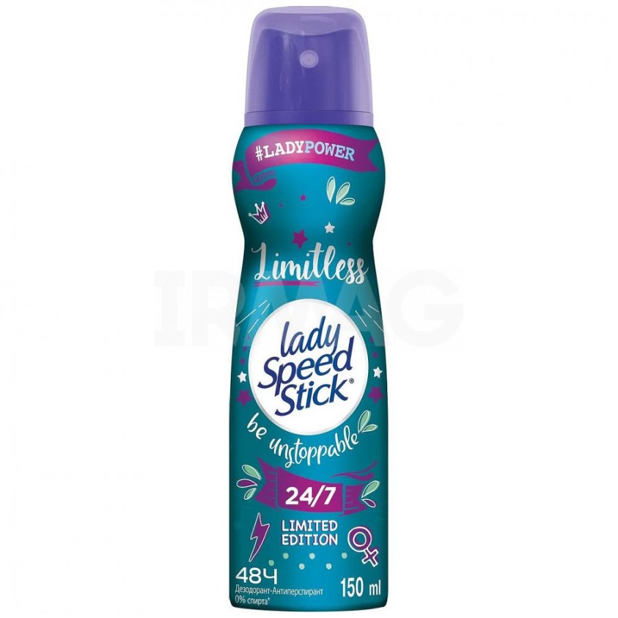 Део-спрей Lady Speed Stick limited edition limitlees 150мл