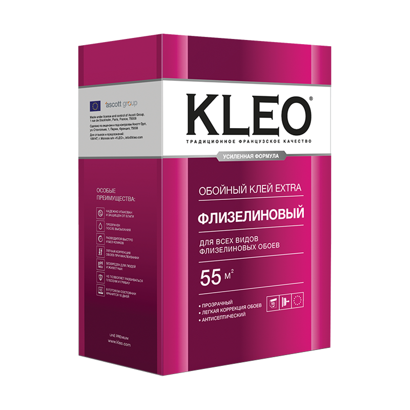 Клей для обоев kleo 55