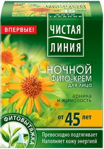 Чистая линия крем-фито ночн.от 45лет арника/жимолость 45мл