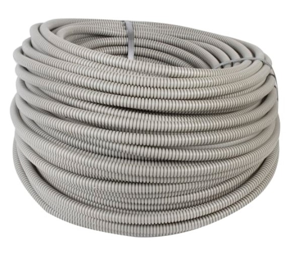 Труба ПВХ Ecoplast гофрированная d16 50м с зондом 10116-50в