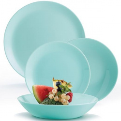 Столовый сервиз Luminarc Diwali Light Blue Turquoise 18 предметов P2963 Столовый сервиз Luminarc Diwali Light Blue Turquoise 18 предметов P2963