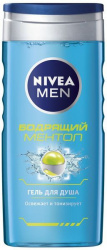 Nivea Гель для душа мужской Бодрящий ментол Заряд Бодрости 250 мл Nivea Гель для душа мужской Бодрящий ментол Заряд Бодрости 250 мл