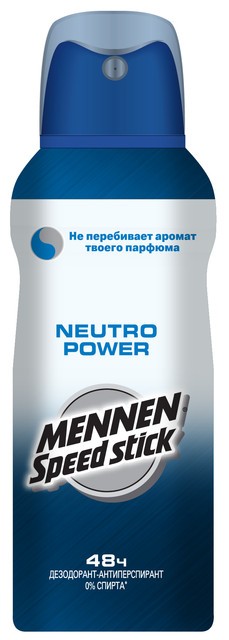 Део-спрей Mennen Speed Stick neutro power 150мл