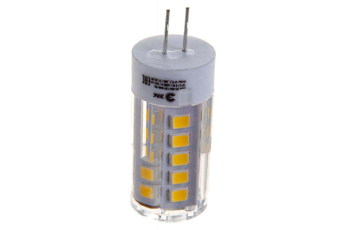 Светодиодная лампа Эра led jc-3w-12v-840-g4 б0033194