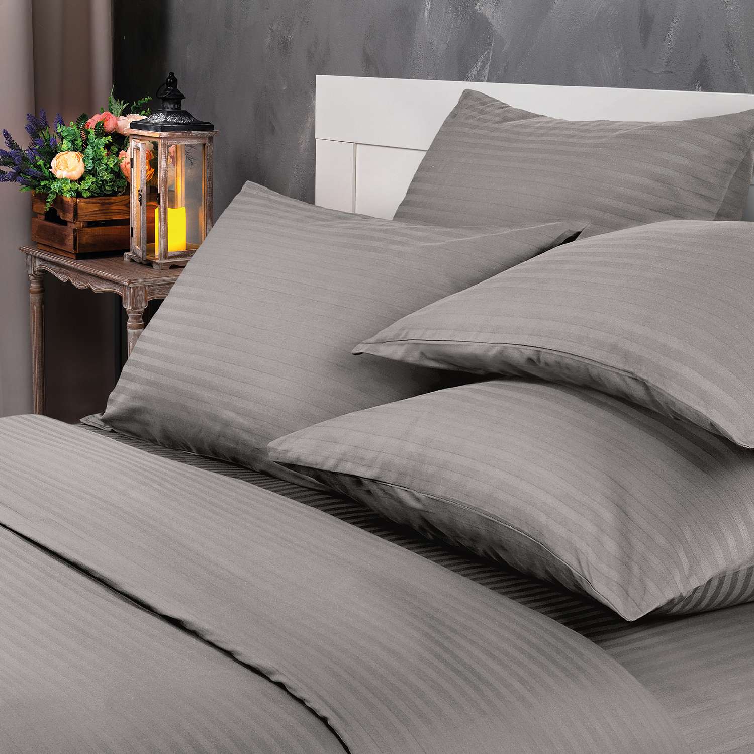 Простыня Verossa Stripe Gray 200х220 70032 01