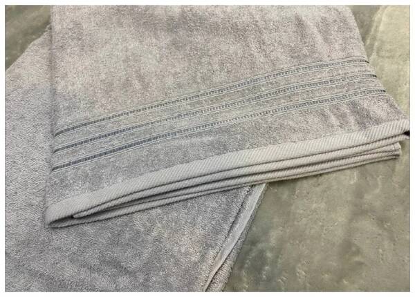 Простыня Самойловский текстиль Верона мх35 200/150 холодный серый/бордюр v 22