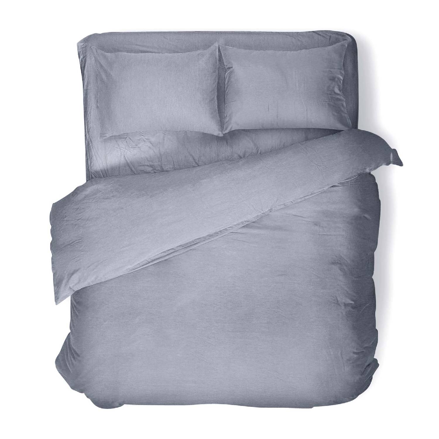 Простыня Verossa Melange Indigo 180/215 01