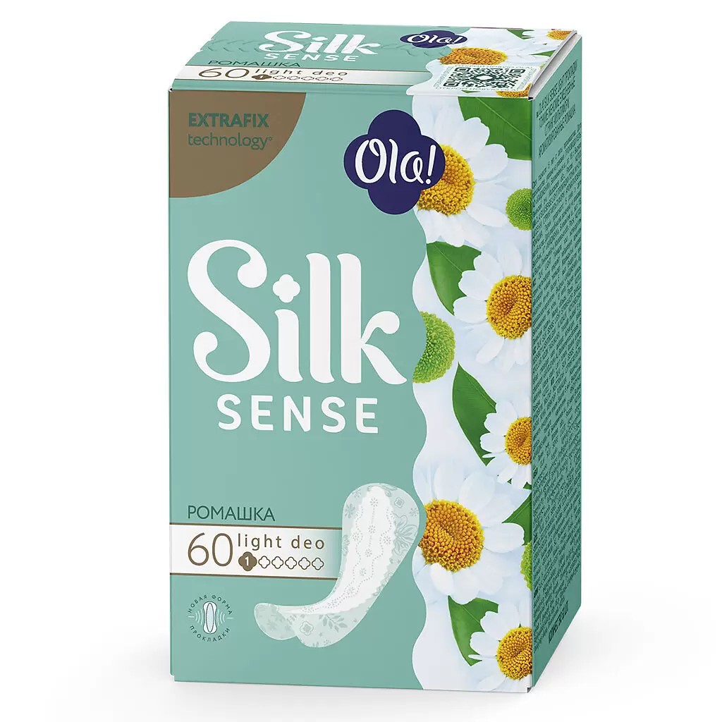 Ежедневные Прокладки Ola Silk Sense Light Ромашка 60шт