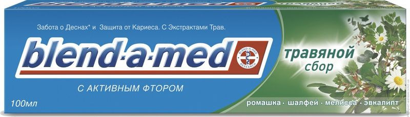 Зубная паста бленд-а-мед трав.сбор+кальци-стат 100мл