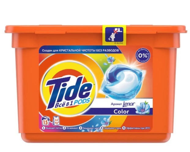 Капсулы для стирки Tide колор 12х22 8г
