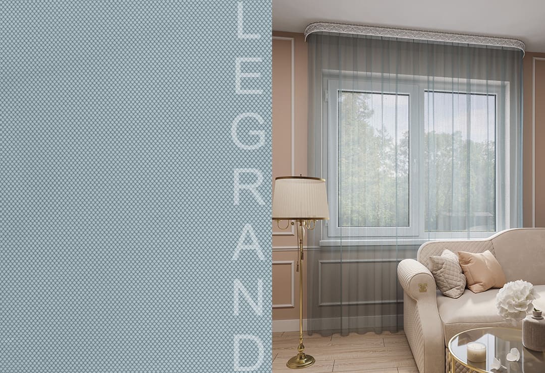 Тюль Legrand грек с утяжелителем 500х260см изумруд