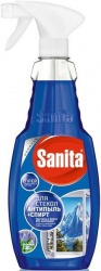 Sanita спрей для стекол антипыль+спирт 500мл