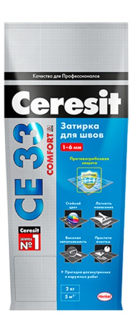 Затирка Ceresit CE33 82 голубая 2кг Затирка Ceresit CE33 82 голубая 2кг