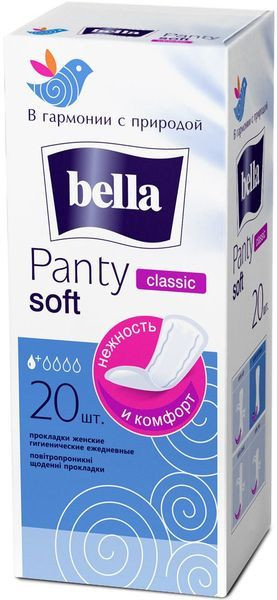 Bella прокладки ежеднев.pantu soft classik 20шт