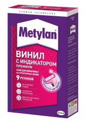 Клей для виниловых обоев Метилан Винил Премиум 300 грамм с индикатором Клей для виниловых обоев Метилан Винил Премиум 300 грамм с индикатором