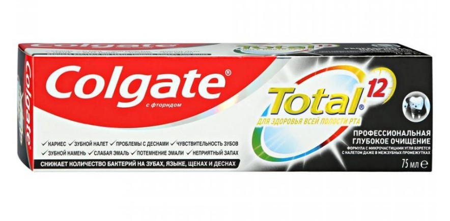 Зубная паста Colgate Total Глубокое очищение 75мл