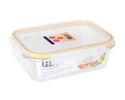 Контейнер для продуктов Hitt 0.63л стекло герметичная крышка
