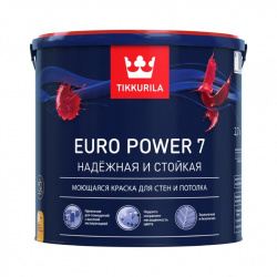 Краска водоэмульсионная Tikkurila Euro Power 7 2.7 л моющаяся база С