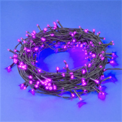 Электрогирлянда интерьерная Uniel светодиодная, розовая, 100 ламп, 8 режимов, 10 м 510263 ULD-S1000-100/DGA PINK IP20