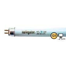 Лампа люминесцентная Navigator т4 g5 6w/840/4200k 94110 d12 l207 холодный белый свет