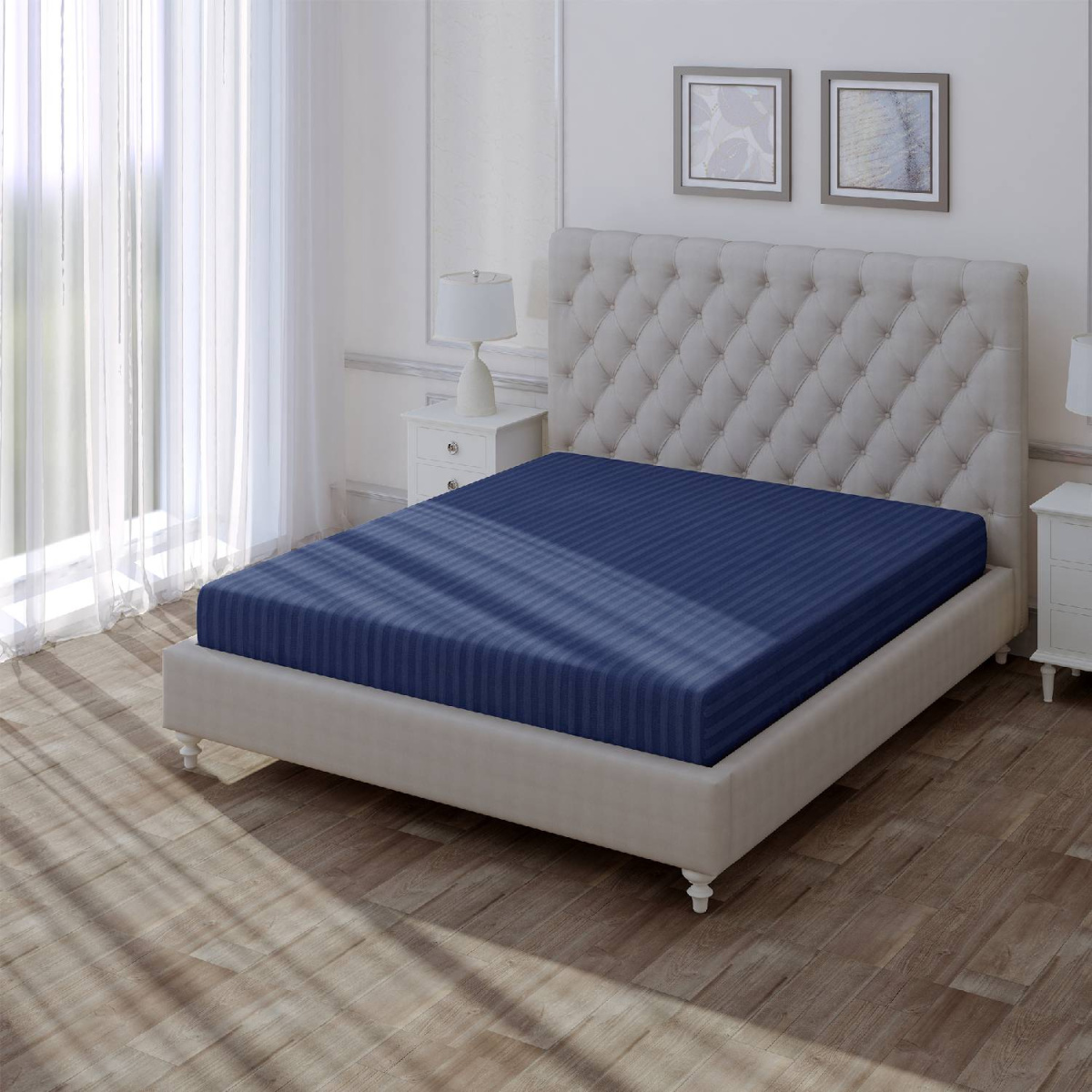 Простыня Verossa Stripe Indigo 240/260 70004 01