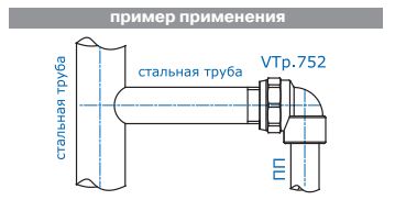 Угольник Valtec 25х1/2 комбинированный белый