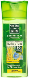 Калина чист.линия шампунь пшеница/лен 250мл д/тонк и осл.вол