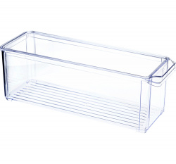 Органайзер для холодильника М-Пластика 10*30*10см с крышкой прозрачный