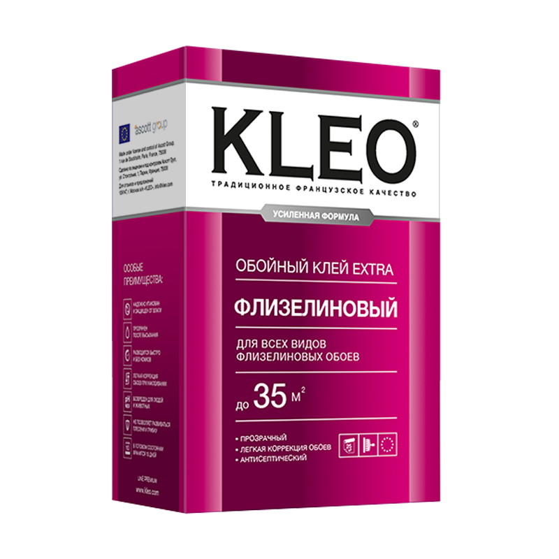 Клей для флизелиновых обоев KLEO EXTRA 35 250 грамм