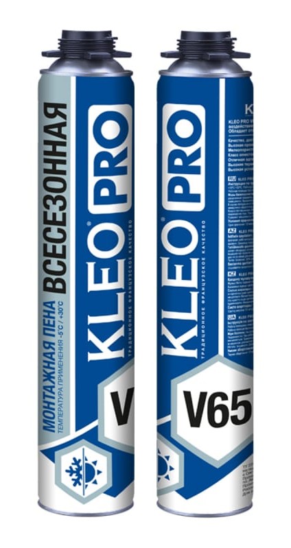 Пена монтажная всесезонная профессиональная Kleo Pro 151 V65 ALL 850 мл 