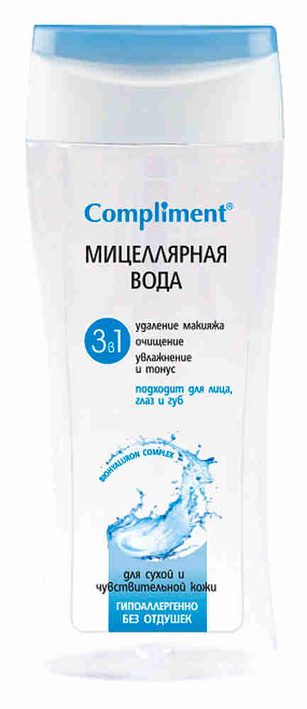 Мицеллярная вода Compliment 3в1 200мл