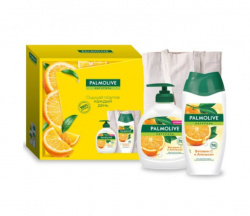 Подарочный набор Palmolive гель для душа 250мл + жидкое мыло 300мл + сумка Подарочный набор Palmolive гель для душа 250мл + жидкое мыло 300мл + сумка