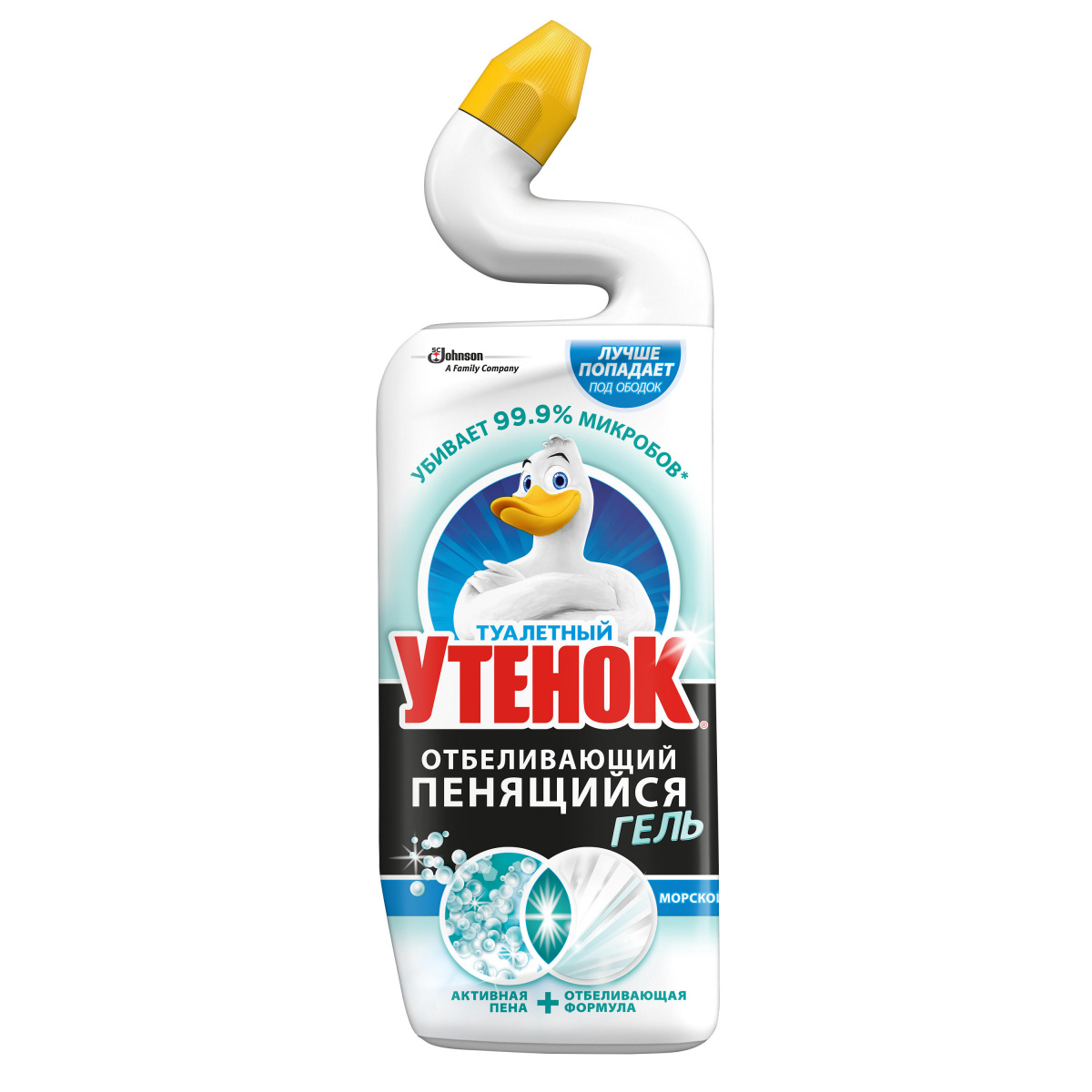 Туалетный утенок гель отбеливающий морской 750мл.