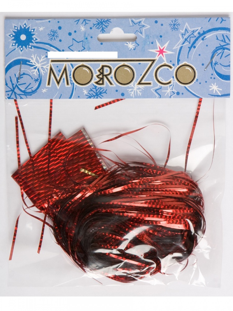Дождик красный голография MOROZCO 2 м ДГ152004