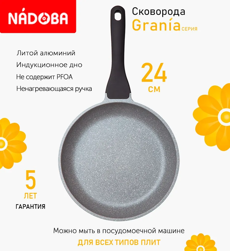 Сковорода с антипригарным покрытием Nadoba Grania 24 см 