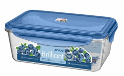 Контейнер для продуктов Phibo Brilliant с крышкой прямоугольный 1.35л