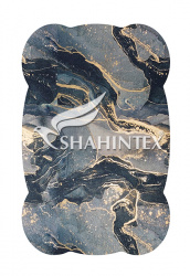 Коврик Shahintex Silk Photoprint 50х78 Мрамор черный 03