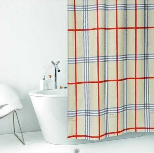 Штора для ванной Bacchetta Fabric 180x200 бежевая