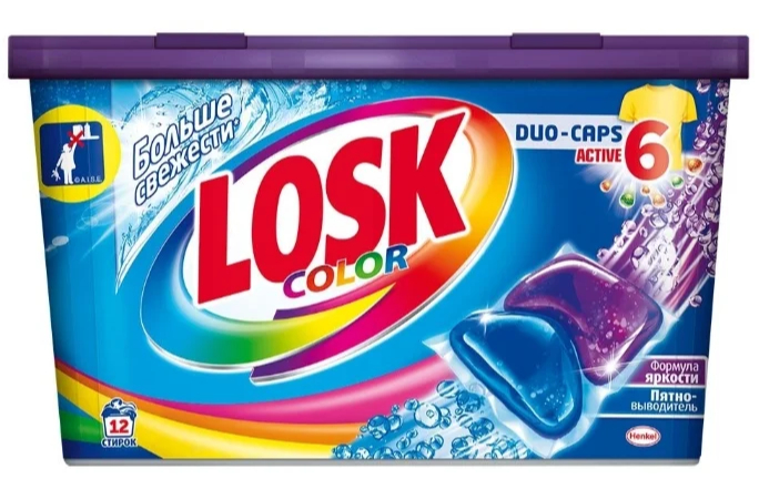 Дуо-капсулы Losk 14шт 12шт колор