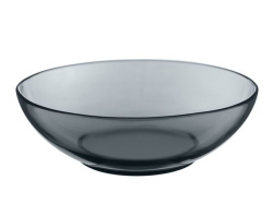Тарелка глубокая Basilico grey 19 см стекло 62541-06