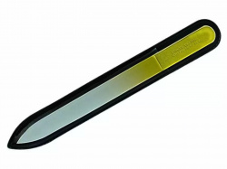 Пилка для ногтей стеклянная 2-х сторонняя Zinger gold