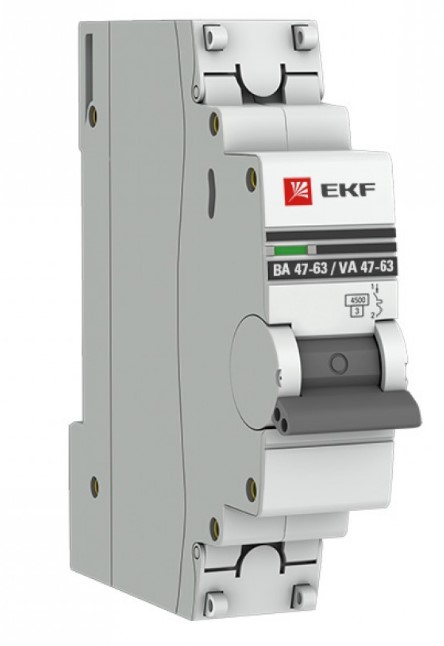 Ekf proxima автомат 1p 10а (с) 4.5ka mcb4763-1-10с-pro ba 47-63