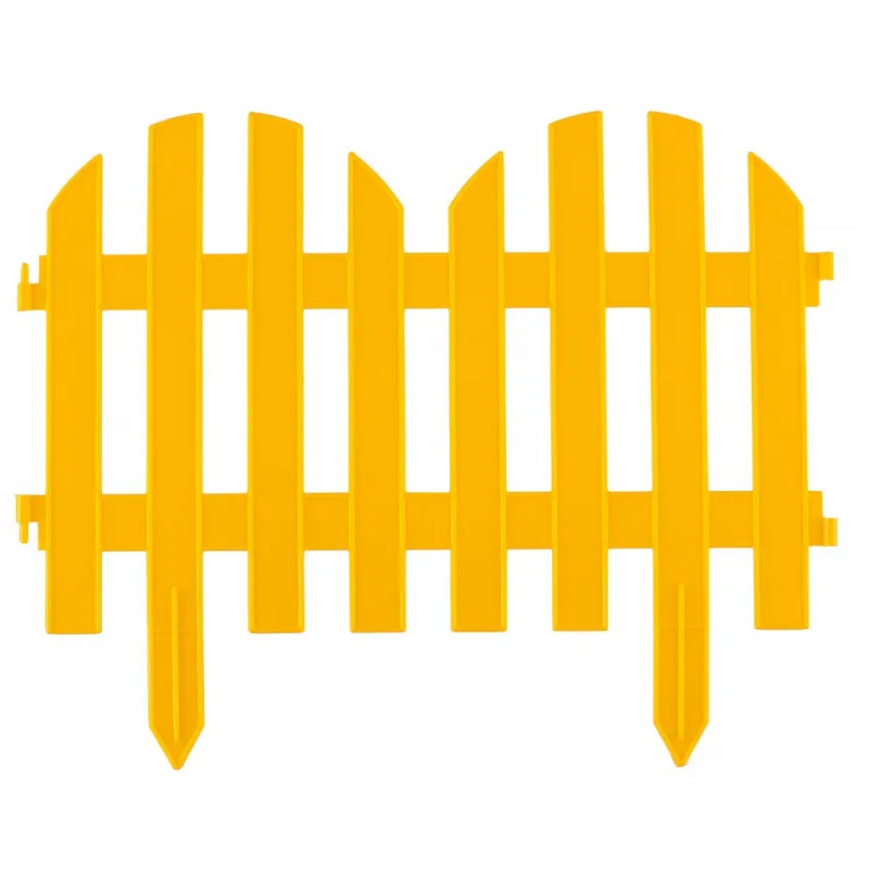 Забор декоративный Плетенка N4 7 секций 35*300 см желтый 014052