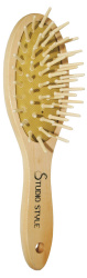 Щетка для волос Studio style деревянная малая с деревянными зубьями