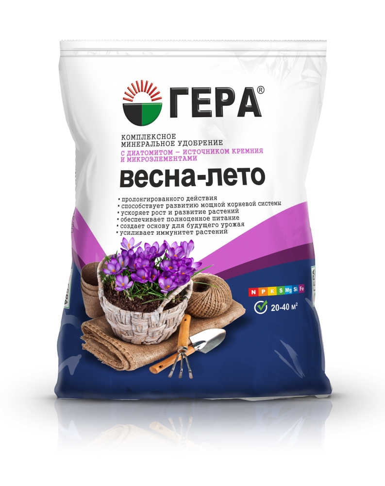 Удобрение Гера весна-лето с диатомитом 0.9кг