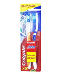 Зубные щетки Colgate Тройное действие средняя 1+1 шт